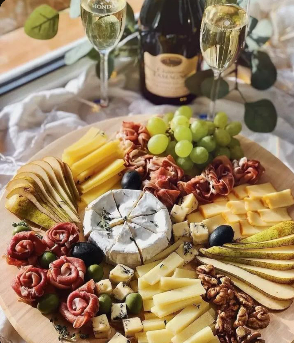Elegant Cheese Wheel Platter
